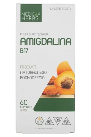 Medica Herbs Amigdalin B17 4 mg - 60 Capsules Clearance