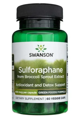 Limited Time Swanson Sulforaphane from Broccoli 400 mcg - 60 Veggie Capsules