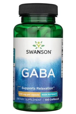 Hassle-Free Returns Swanson GABA 500 mg - 100 Capsules