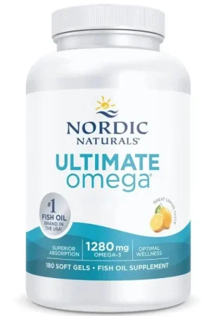 Fast Shipping Nordic Naturals Ultimate Omega, Lemon 1280 mg - 180 Softgels