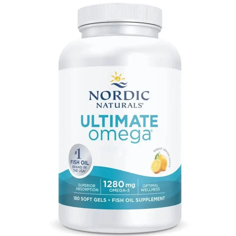 Fast Shipping Nordic Naturals Ultimate Omega, Lemon 1280 mg - 180 Softgels