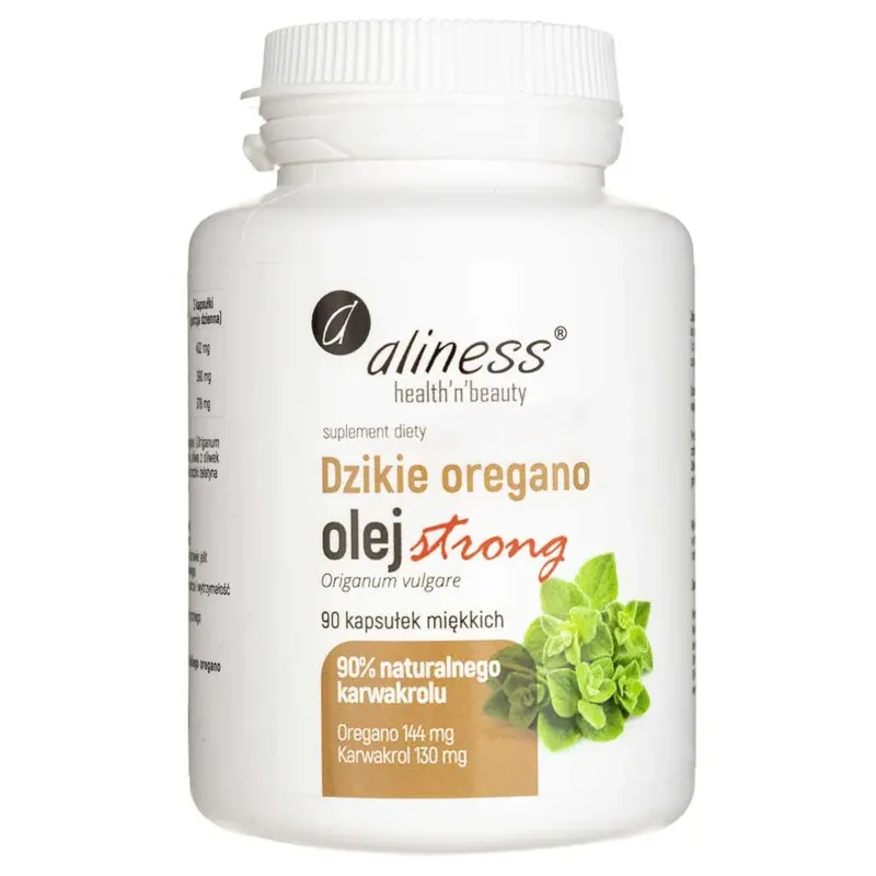Aliness Wild Oregano Oil STRONG 100% Natural - 90 Capsules Trending