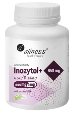 Aliness Inositol myo/D-chiro 650 mg + Vitamin B6 - 100 Capsules Cheap