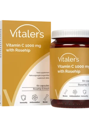 Vitaler‘s Vitamin C with Rosehip 1000 mg - 60 Capsules Popular