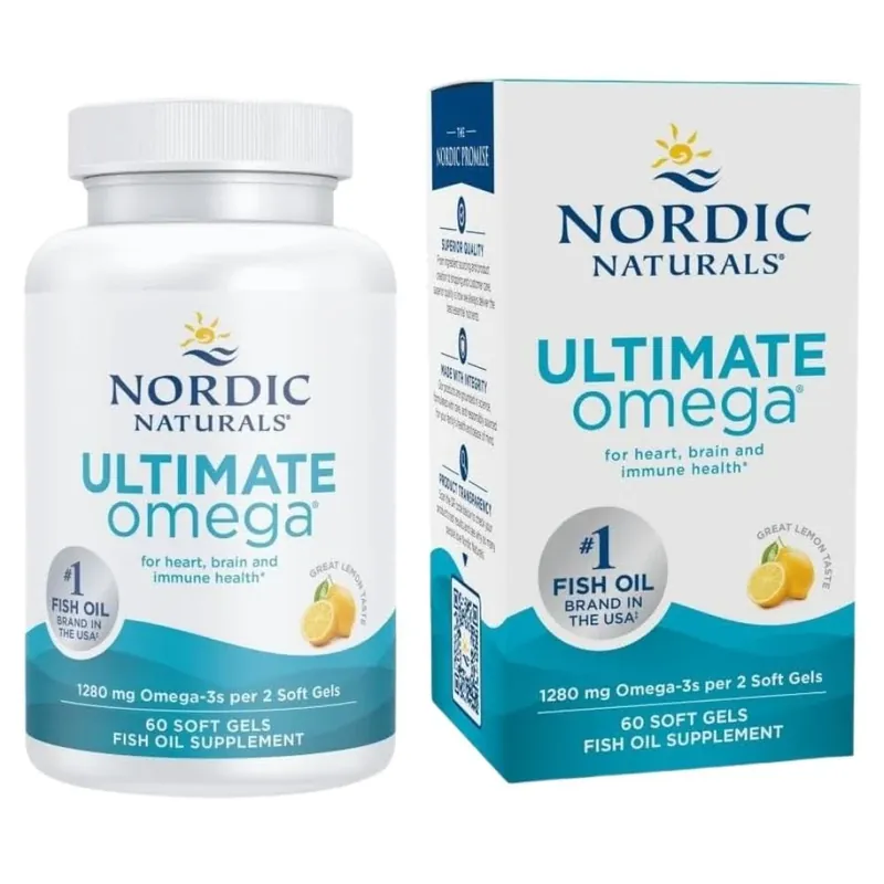 Best Choice Nordic Naturals Ultimate Omega, lemon flavour - 60 Softgels