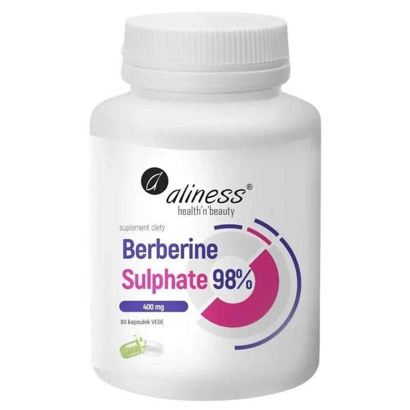 Aliness Berberine Sulphate 98% 400 mg - 60 Capsules Markdown