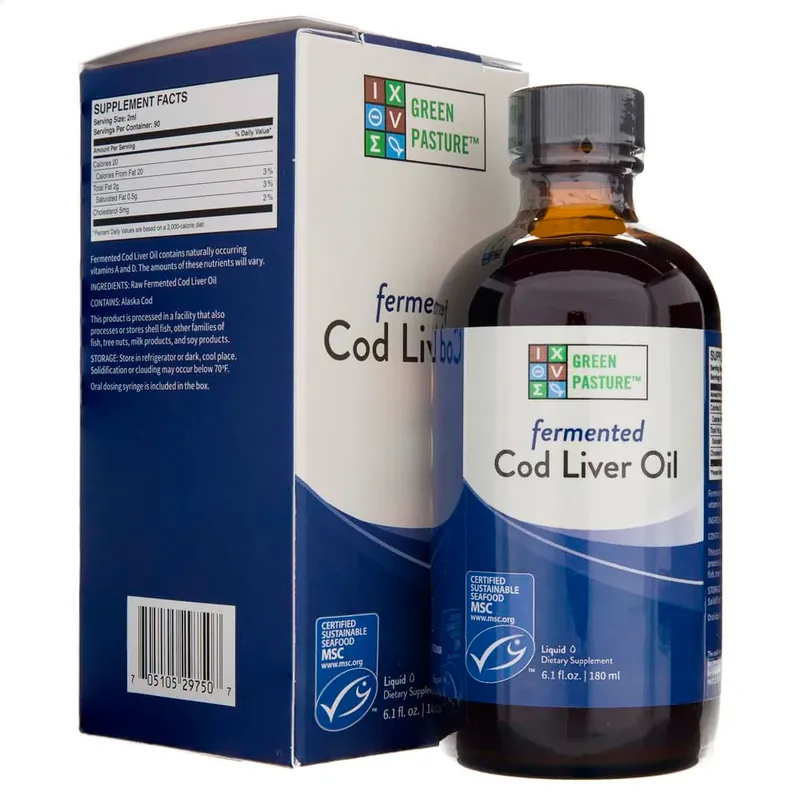 Affordable Green Pasture Fermented Cod Liver Oil - 180 ml