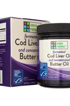 Instant Buy Green Pasture Fermented Cod Liver Oil And Concentrated Butter Oil Blend, Chocolate, Gel - 188 ml