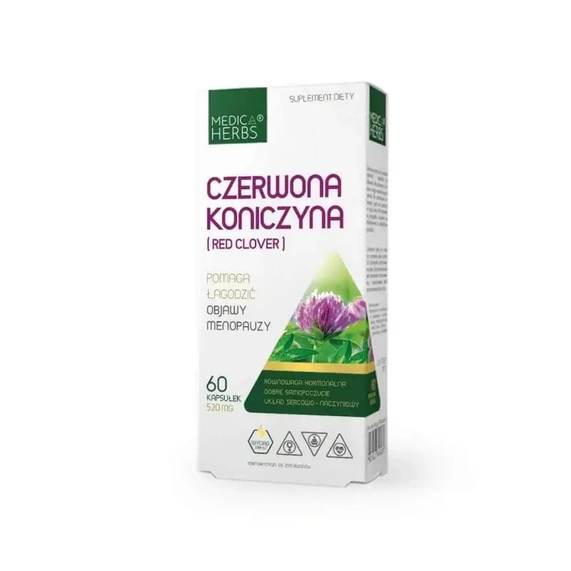 Medica Herbs Red Clover 520 mg - 60 Capsules Certified