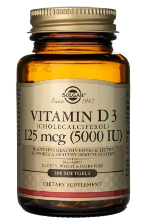 Affordable Solgar Vitamin D3 125 mcg (5000 IU) - 100 Softgels