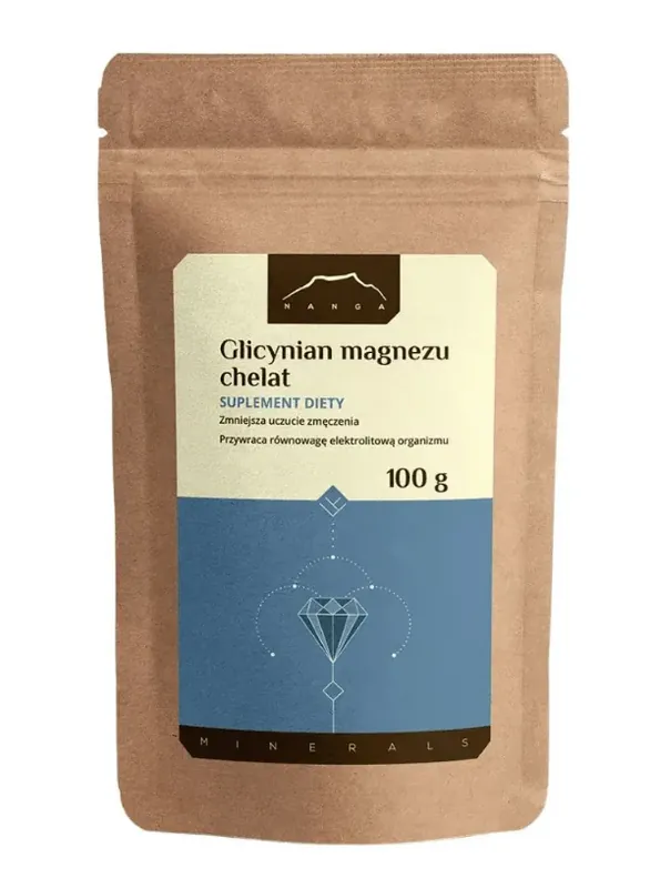 Clearance Nanga Chelated Magnesium Glycinate Powder - 100 g