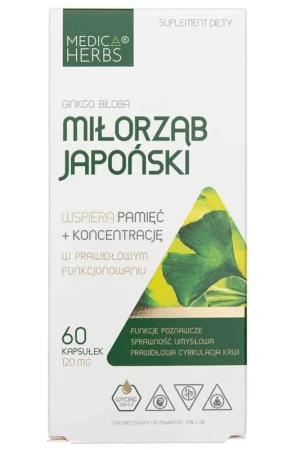 Medica Herbs Ginkgo Biloba 120 mg - 60 Capsules Sale
