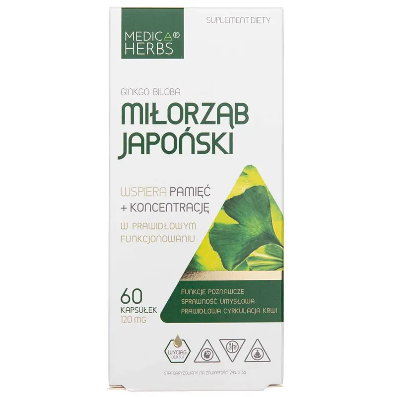 Medica Herbs Ginkgo Biloba 120 mg - 60 Capsules Sale