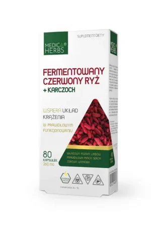 Time-Limited Medica Herbs Fermented Red Rice + Artichoke 260 mg - 80 Capsules