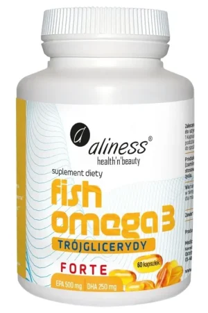 Aliness Fish Omega 3 Forte Triglycerides 500/250 mg - 60 capsules Limited Offer