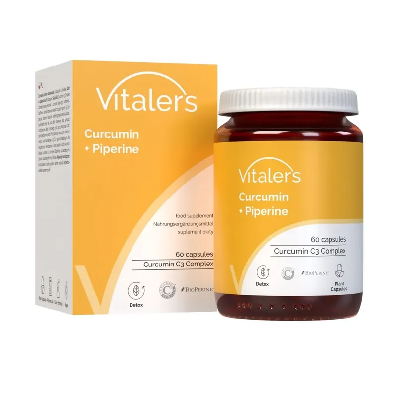 Holiday Sale Vitaler‘s Curcumin + Piperine - 60 Capsules
