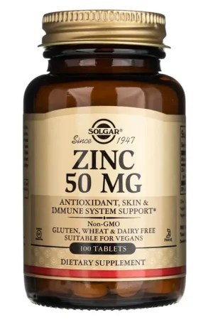 Hot Deal Solgar Zinc 50 mg - 100 Tablets