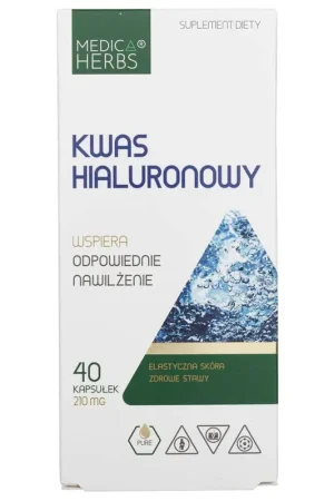 Medica Herbs Hyaluronic acid 210 mg - 40 Capsules Weekend Sale