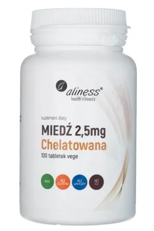 Aliness Chelated Copper 2.5 mg - 100 Tablets Special Discount