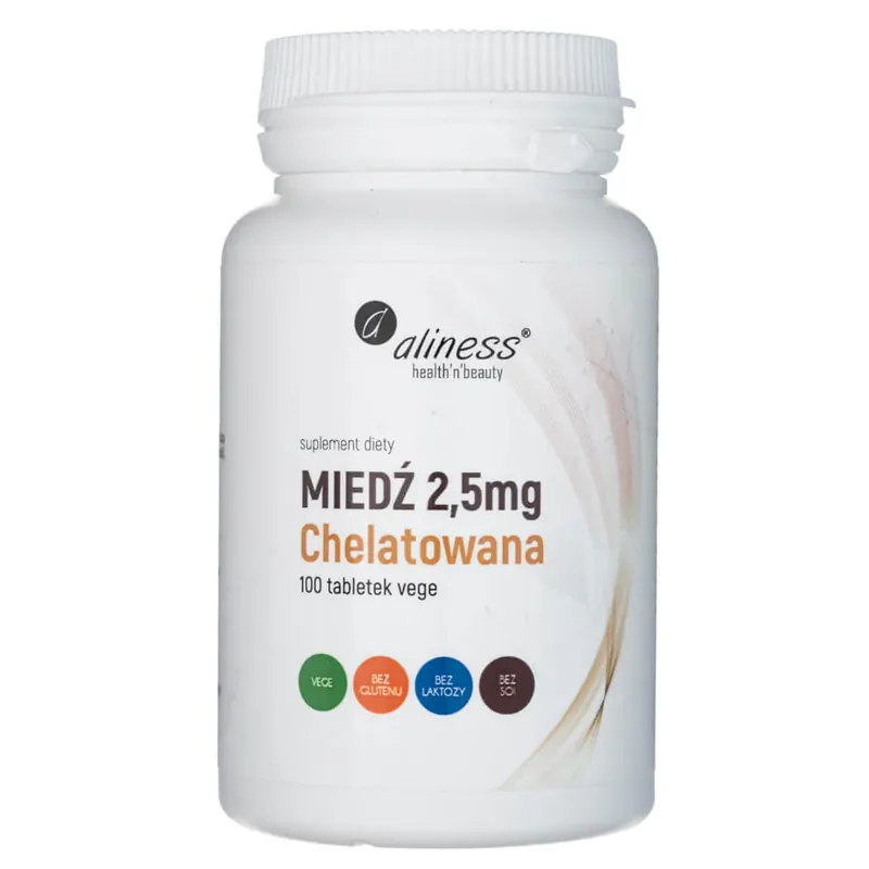 Aliness Chelated Copper 2.5 mg - 100 Tablets Special Discount