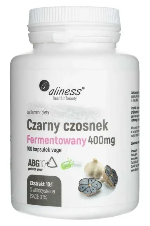 Aliness Fermented Black Garlic 400 mg - 100 Capsules Mega Sale