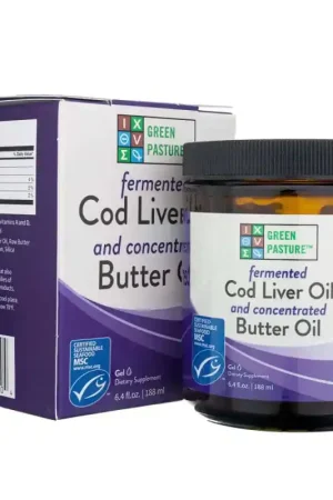 Green Pasture Fermented Cod Liver Oil And Concentrated Butter Oil Blend, Gel - 188 ml Affordable