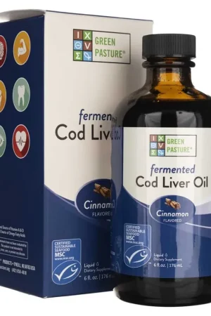 Order Now Green Pasture Fermented Cod Liver Oil, Cinnamon - 180 ml