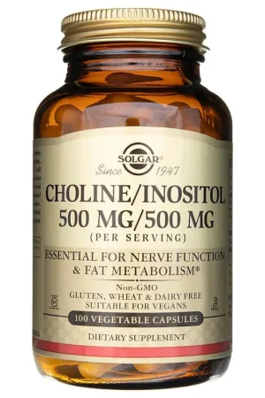 Don't Miss Out Solgar Choline / Inositol 500 mg - 100 Veg Capsules