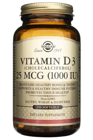 Special Discount Solgar Vitamin D3 25 mcg (1000 IU) - 250 Softgels