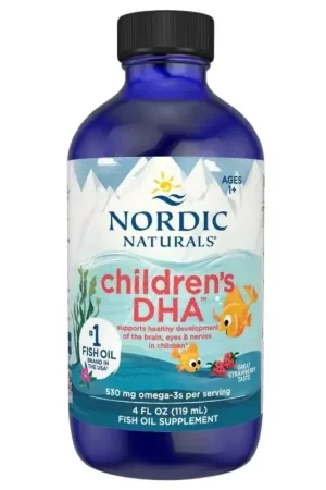 Low Price Nordic Naturals Children‘s DHA, strawberry flavour - 119 ml