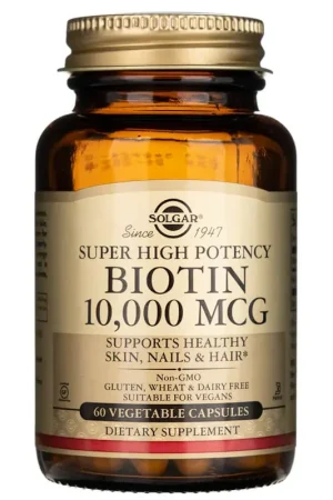 Time-Limited Solgar Biotin 10000 mcg - 60 Veg Capsules