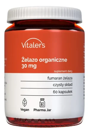 Vitaler‘s Organic Iron 30 mg - 60 Capsules Fan Favorite