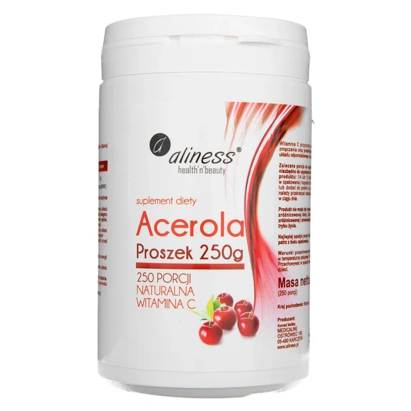 Aliness Acerola powder (Natural Vitamin C) - 250 g High Quality
