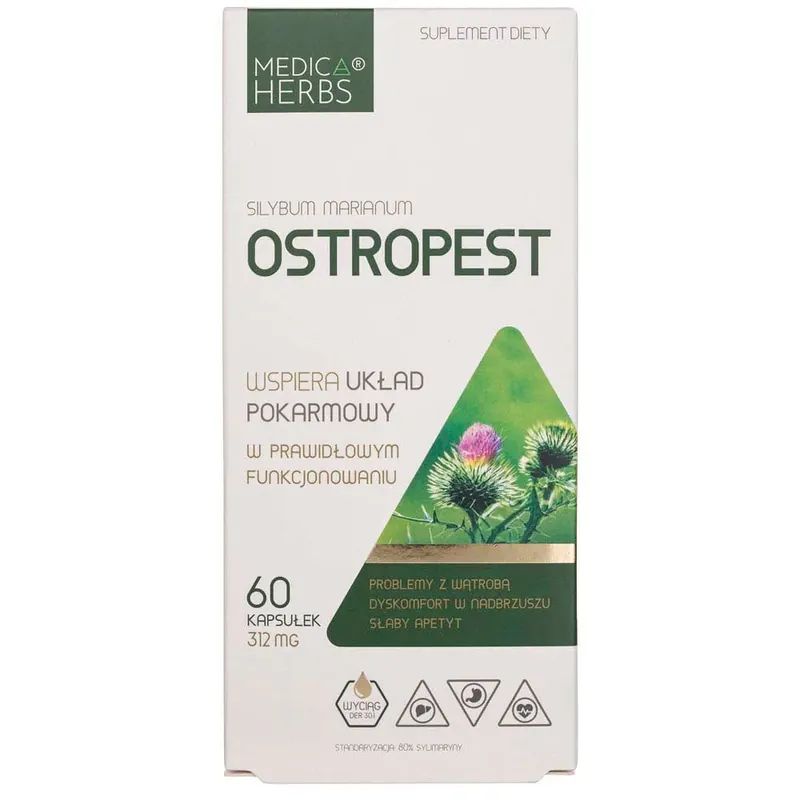 Professional Grade Medica Herbs Thistle 312 mg - 60 Capsules