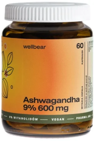 Weekend Sale Wellbear Ashwagandha 9% 600 mg - 60 Capsules