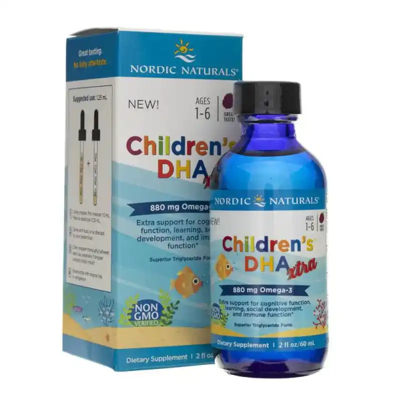 Nordic Naturals Children‘s DHA Xtra, Berry Flavour - 60 ml Save Now