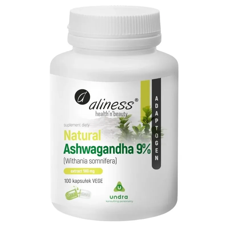 Aliness Natural Ashwagandha 560 mg - 100 Capsules Clearance