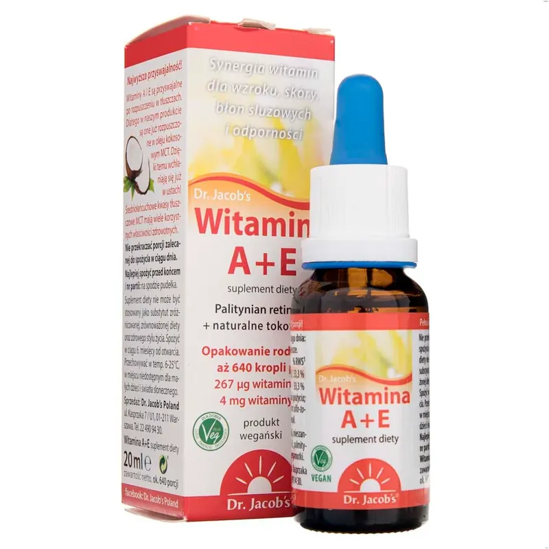 Dr. Jacob‘s Vitamin A E, drops - 20 ml Last Chance