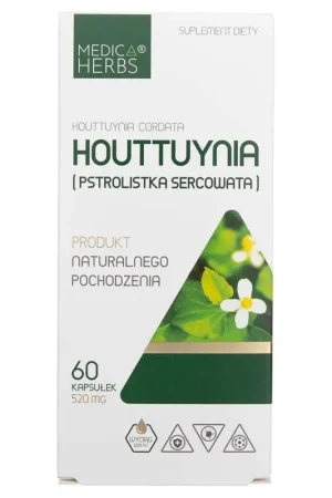 Deal Medica Herbs Houttuynia (Heartleaf) 520 mg - 60 Capsules