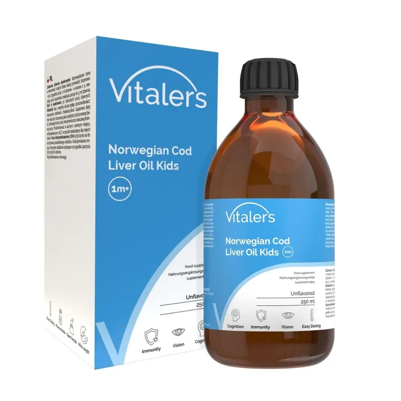 Vitaler‘s Norwegian Cod Liver Oil Kids, 1250 mg - 250 ml Best Choice