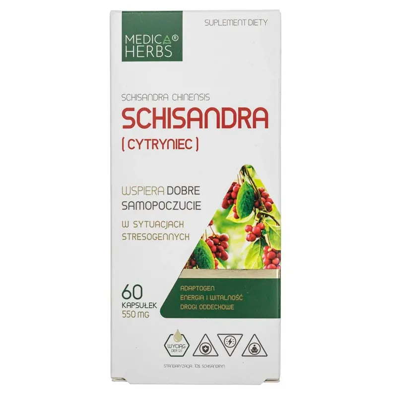 Best Price Medica Herbs Schisandra 550 mg - 60 Capsules