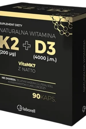 Laborell Vitamin K2 200 mcg + D3 4000 IU - 90 Capsules New Arrival