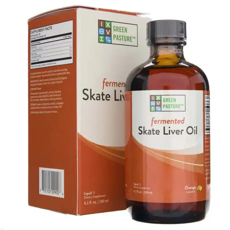 Must Have Green Pasture Fermented Skate Liver Oil, Orange - 180 ml