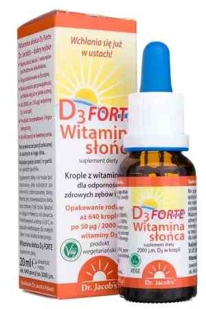 Dr. Jacob‘s Vitamin D3 FORTE, drops - 20 ml Clearance