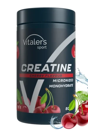 Affordable Vitaler‘s Sport Micronized Creatine Monohydrate 5000 mg, Cherry - 500 g