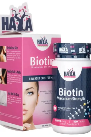 One Day Deal Haya Labs Biotin 10000 mcg - 100 Tablets