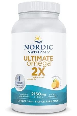 Sale Nordic Naturals Ultimate Omega 2X, Lemon Flavour - 120 Capsules