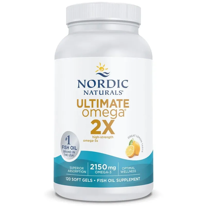 Sale Nordic Naturals Ultimate Omega 2X, Lemon Flavour - 120 Capsules