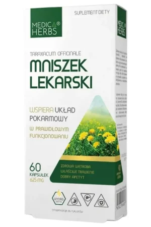 Medica Herbs Dandelion 625 mg - 60 Capsules Fresh Stock