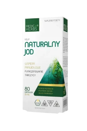 Popular Medica Herbs Natural Kelp - 80 Capsules